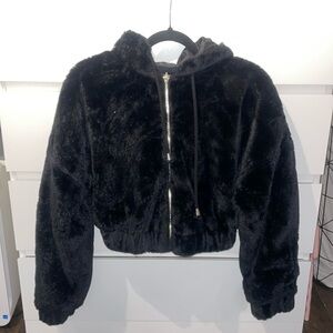 Faux Fur Bomber Jacket